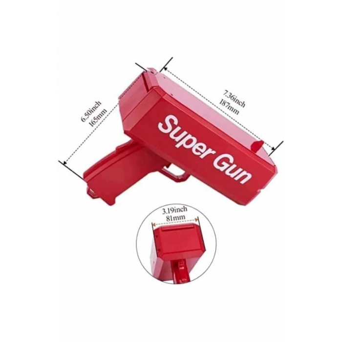 Para Dolar Atma Makinası Super Money Gun Para Saçma Fırlatma Tabancası