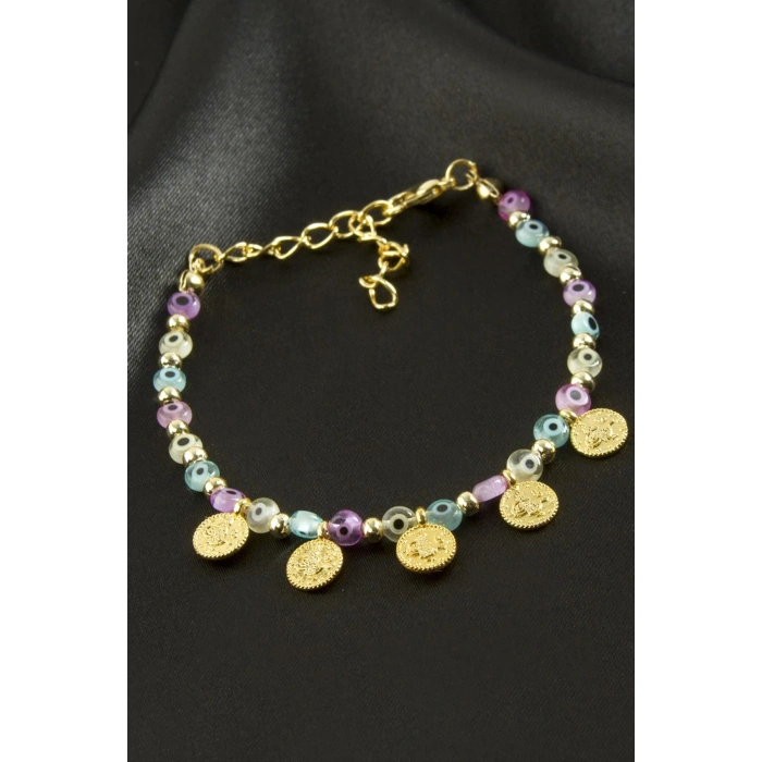 Para Nazarlı Boncuklu Bileklik