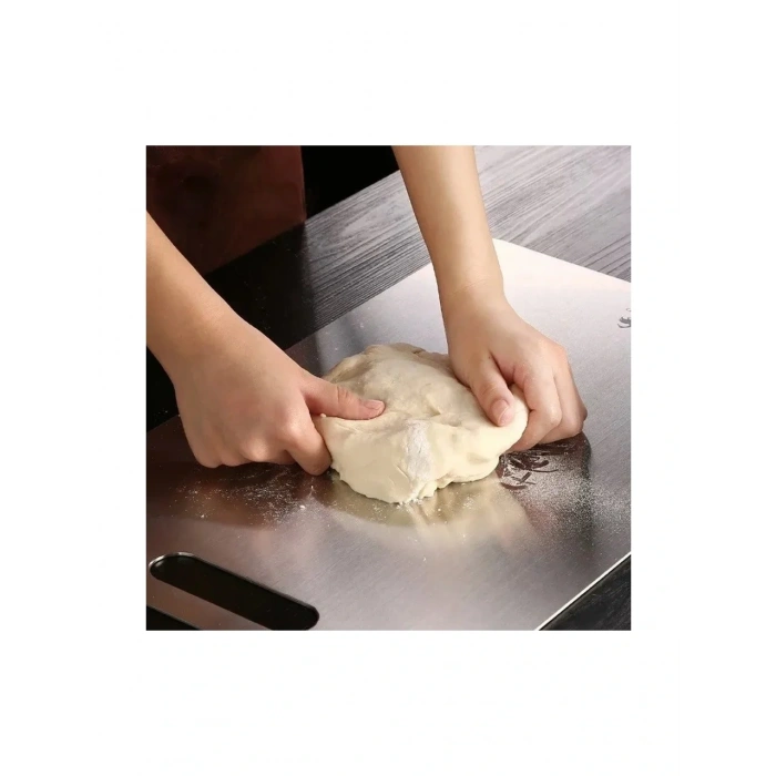 Paslanmaz Çelik Kesme Tahtası  20X30 cm Mutfak Sebze Et Kesme Tahtası Doğrama Tahtası Mutfak Aksesuarları (4887)