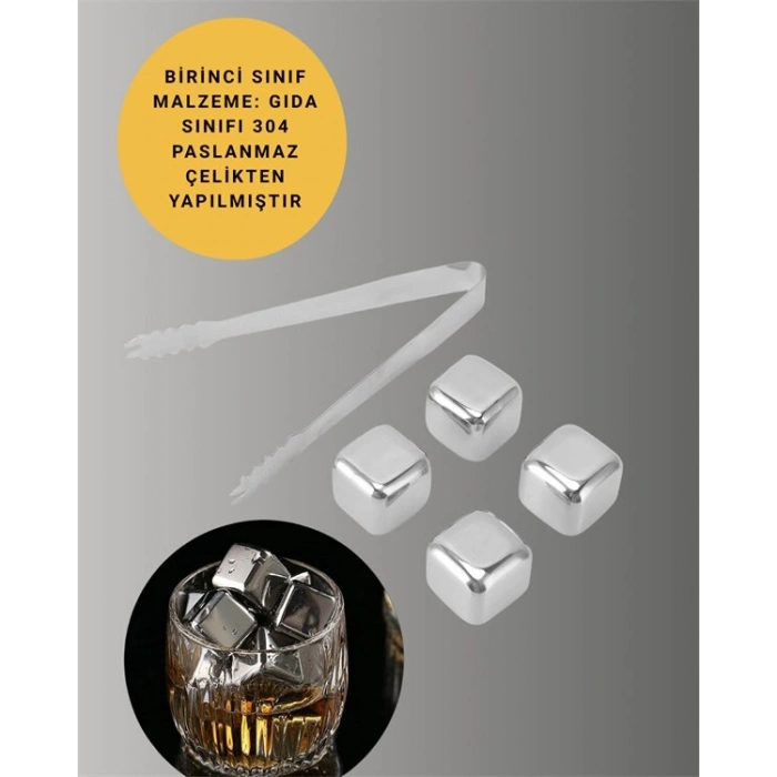 Paslanmaz Metal Buz Küpleri-çok Amaçlı Kullanıma Uygun