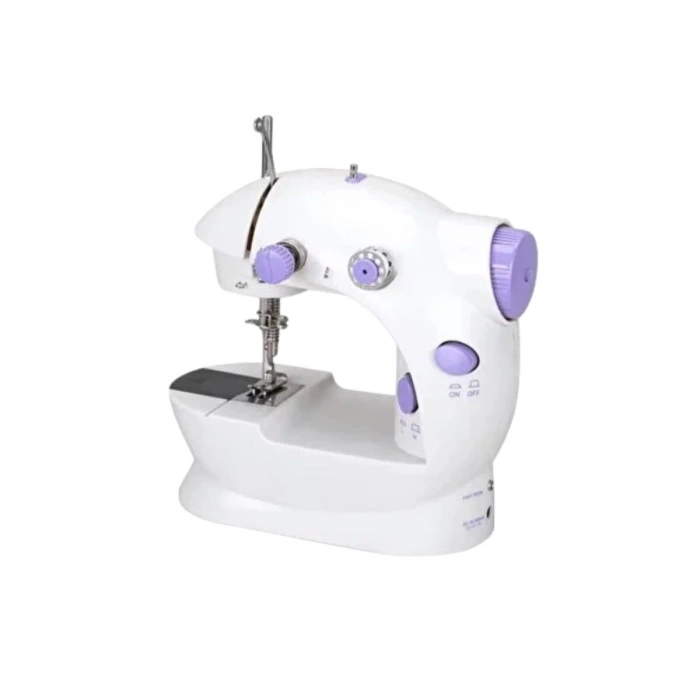 Pedallı Mini Dikiş Makinesi Çift Makara Kilitli Dikiş