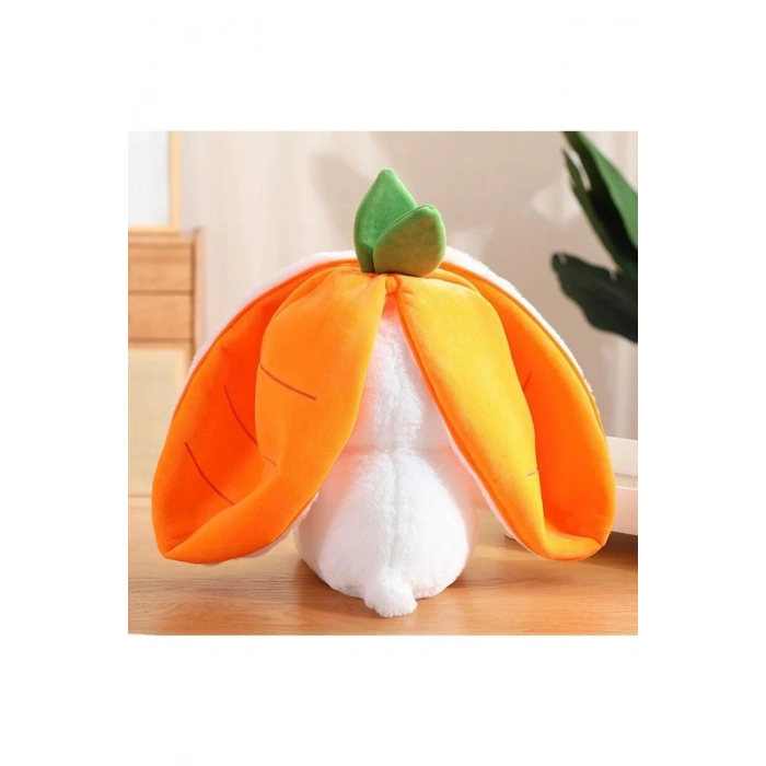 Peluş Havuç Tavşan Çantalı 50 cm Sevimli Havuç Tavşan Hediyelik