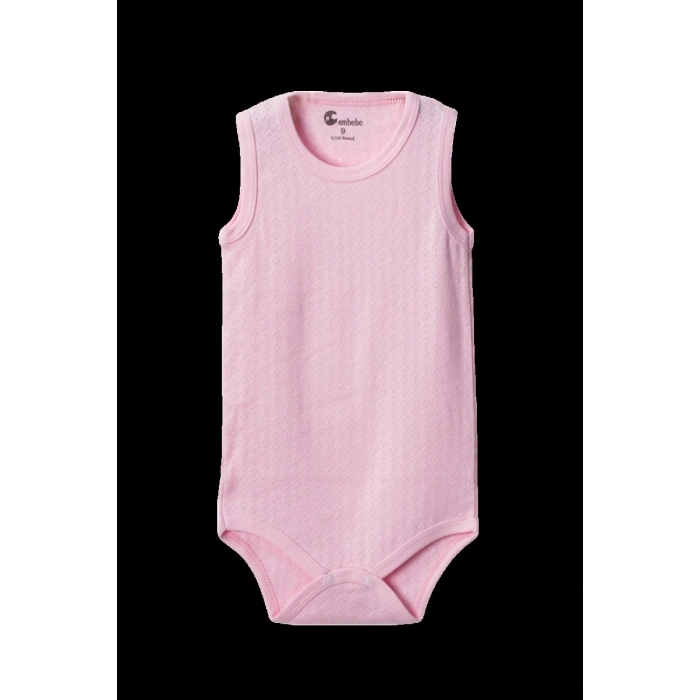 Pembe Askılı Body Zıbın 2-7 YAŞ Çocuklar İçin (1 ADET) Alttan Çıtçıtlı Özel Gereksinimli-D