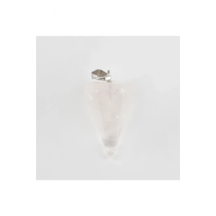 Pembe Kuvars Pandül Doğaltaş Kolye Ucu