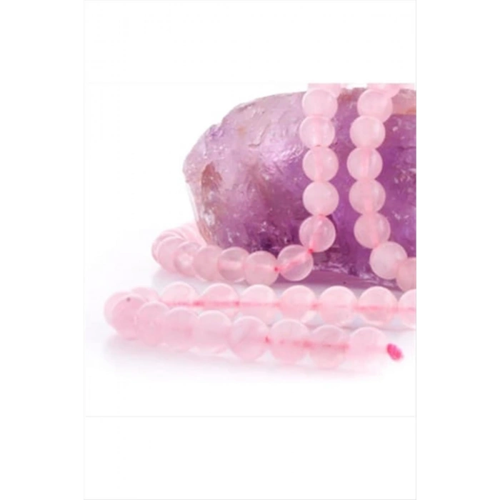 Pembe Kuvars Taşı Parlak 10 mm