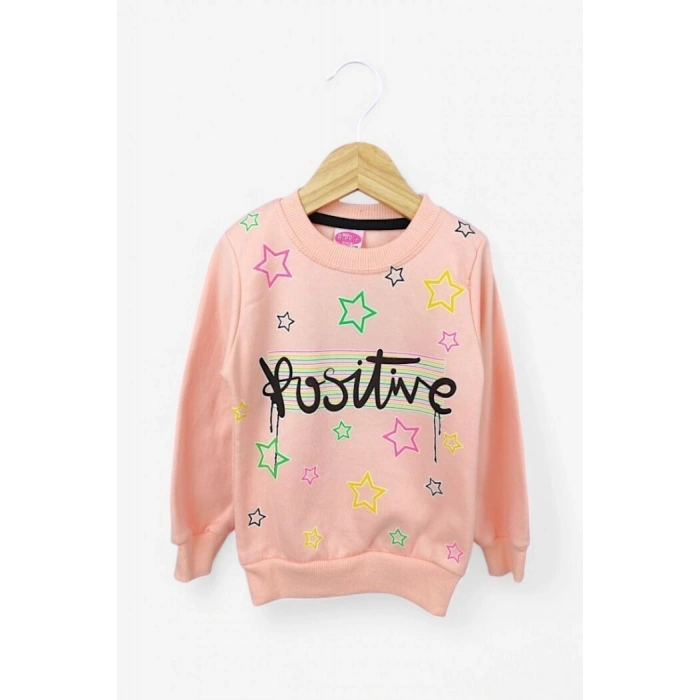 PEMBE RENK POSİTİVE MEVSİMLİK SWEATSHIRT