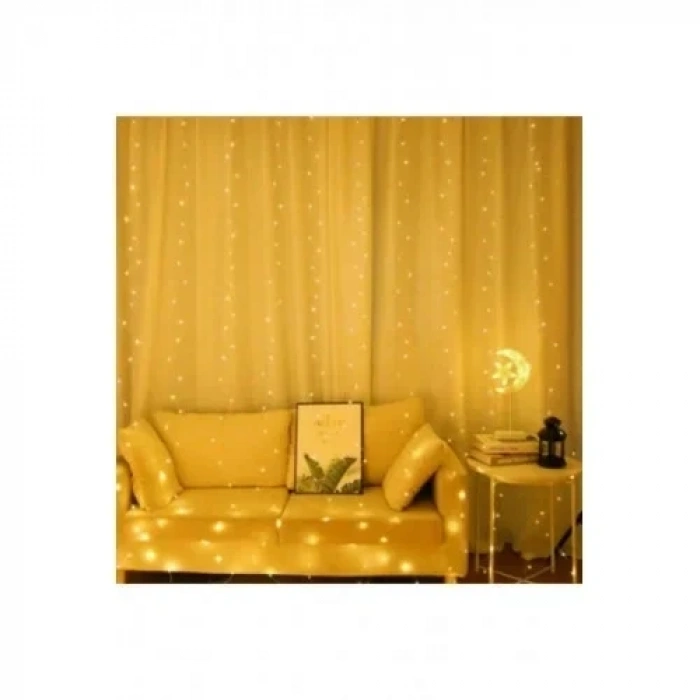 Perde Led 2 Metre Kumandalı 8 Ayrı Moda Sahip ( 2 mt X 2 mt ) Perde Led Peri Led Usb