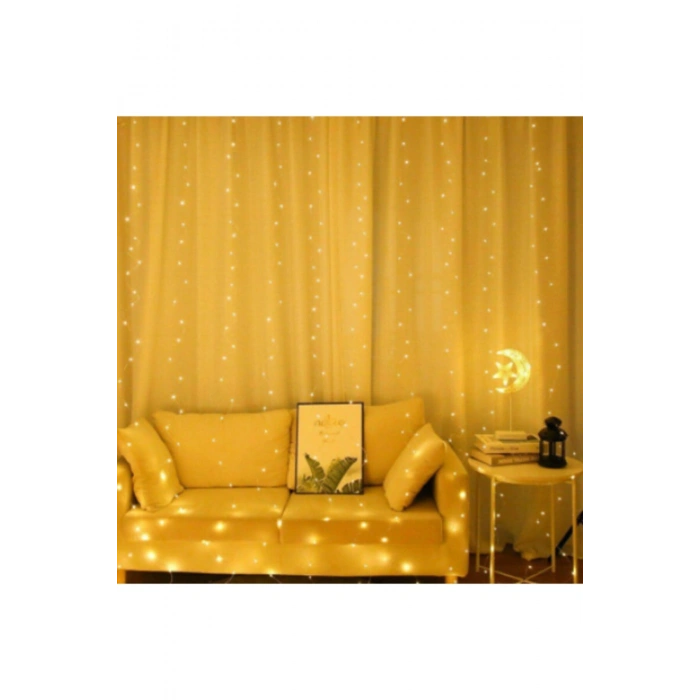 Perde Led  2 Metre Kumandalı 8 Ayrı Moda Sahip ( 2 mt X 2 mt ) Perde Led Peri Led Usb