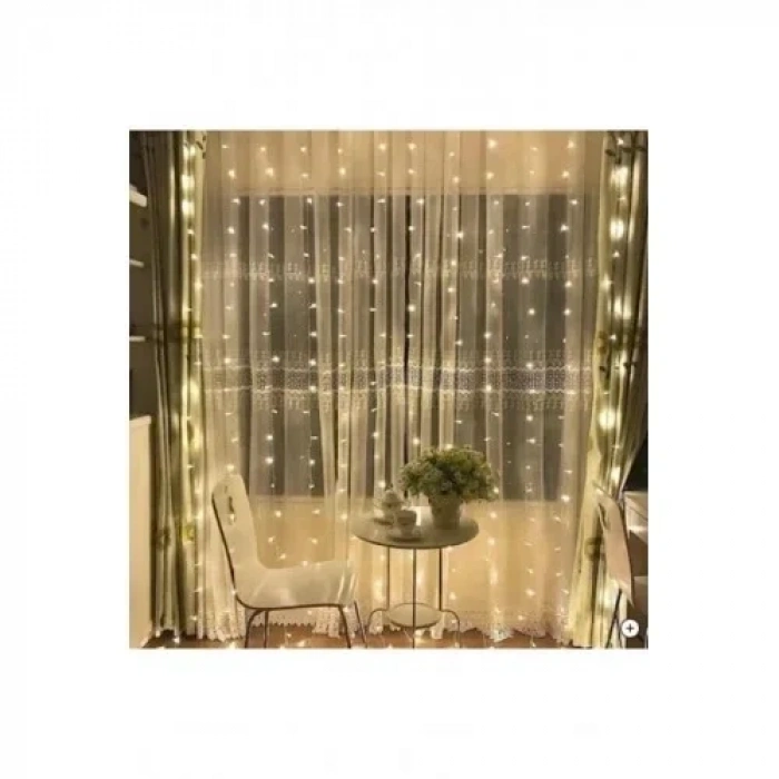 Perde Led 2 Metre Kumandalı 8 Ayrı Moda Sahip ( 2 mt X 2 mt ) Perde Led Peri Led Usb