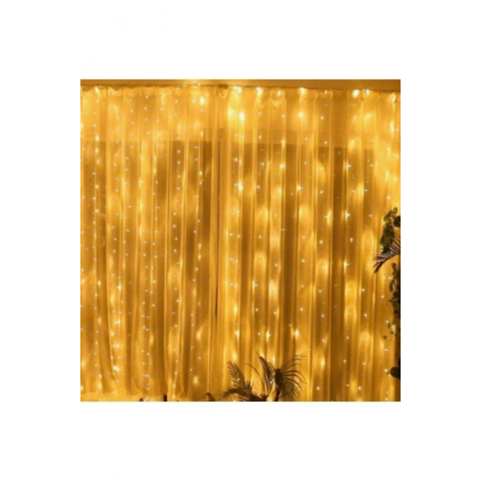 Perde Led  3 Metre Kumandalı 8 Ayrı Moda Sahip 3mx3m ( 3 mt X 3 mt ) Perde Led Peri Led Usb