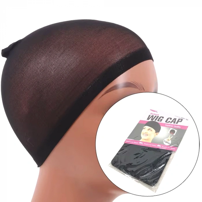Peruk Takım Bonesi & Filesi - Siyah - 1 Paket / 2 Adet