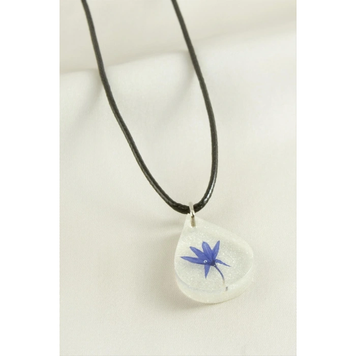 Peygamber Çiçeği Damla Epoksi Kolye