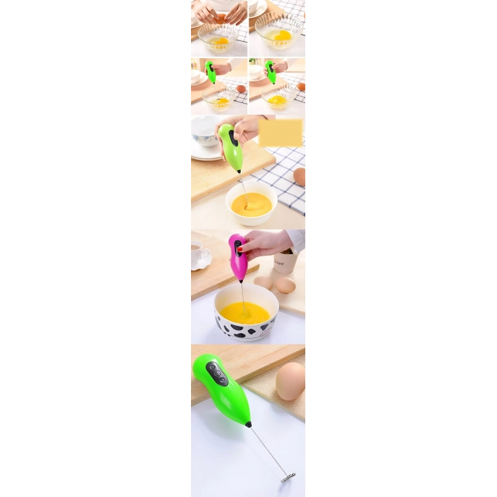Pilli Yumurta Çırpıcı Mini Pilli Mixer Çırpıcı