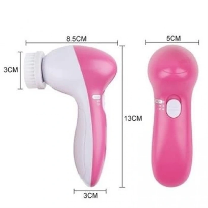 Pilli Yüz Cilt Temizleme Cihazı Siyah Nokta Peeling Fırça Seti Vücut Yüz Bakımı Masaj Aleti