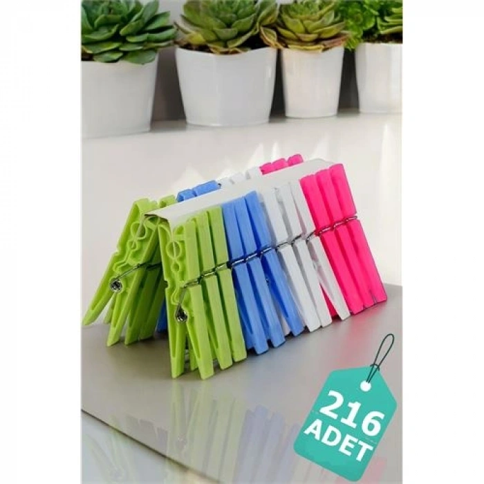 Plastik Çamaşır Mandalı 216 Adet 714510