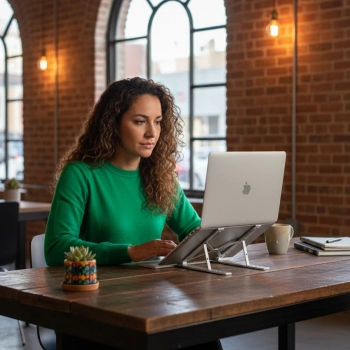 Plastik Katlanır Tablet Standı – Ayarlanabilir Açılı, Taşınabilir Masaüstü Telefon ve Tablet Tutucu Stand (4887)