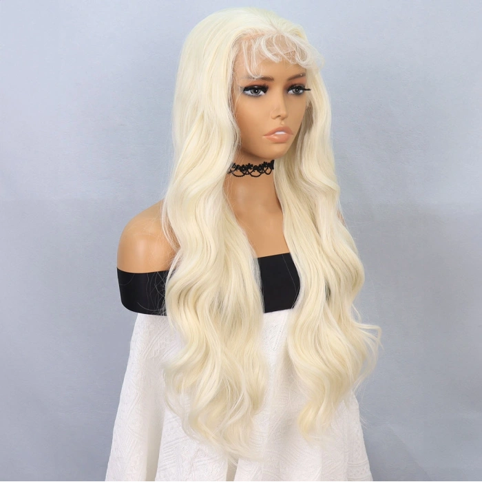 Platin Fiber Sentetik Front Lace Tül Peruk