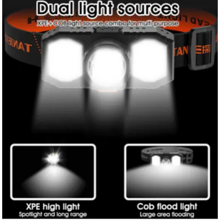 Polizei P-200 Şarjlı Süper Kafa Feneri