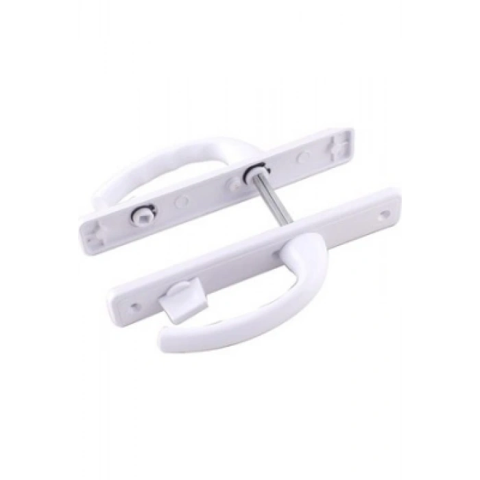 POŞETLİ BANYO-WC - KİLİTLİ BEYAZ PVC KAPI KOLU (4887)