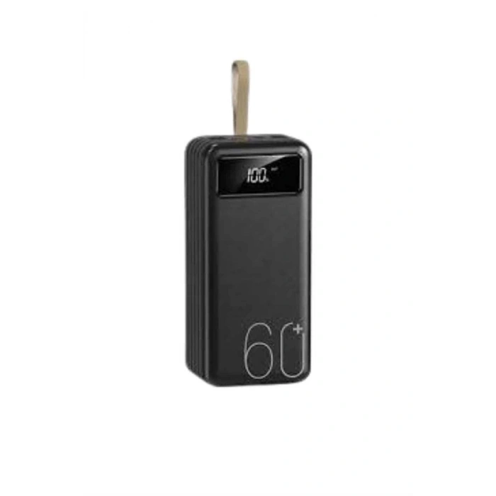 Powerbank 60.000 Mah Taşınabilir Şarj Hızlı El Fenerli Dijital Göstergeli
