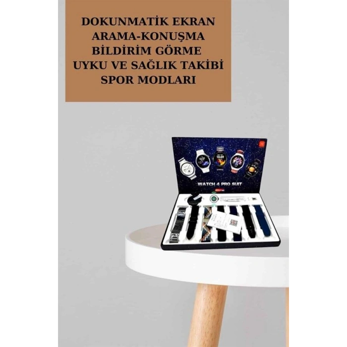 Powerbank Aynalı Bluetooth Kulaklık Ve Akıllı Saat Seti Anc Özelliği Dokunamatik