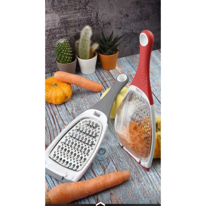 Pratik Uzun Saplı Çift Yönlü Hazneli Rende Sarımsak ,zencefil ,meyve Ve Sebze Öğütücü Rende -RT311