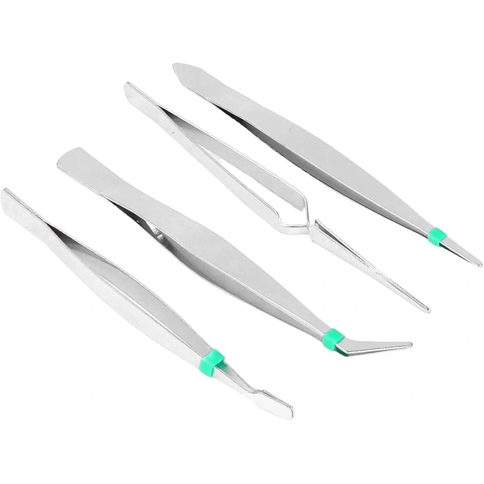 Premium 7 Parça Çelik Profesyonel Çiçek Bakım ve Teraryum Cımbız Seti - Lüks Bakım Kiti