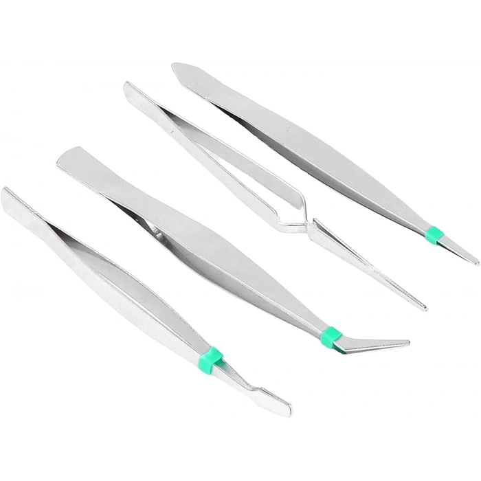 Premium 7 Parça Çelik Profesyonel Çiçek Bakım ve Teraryum Cımbız Seti - Lüks Bakım Kiti