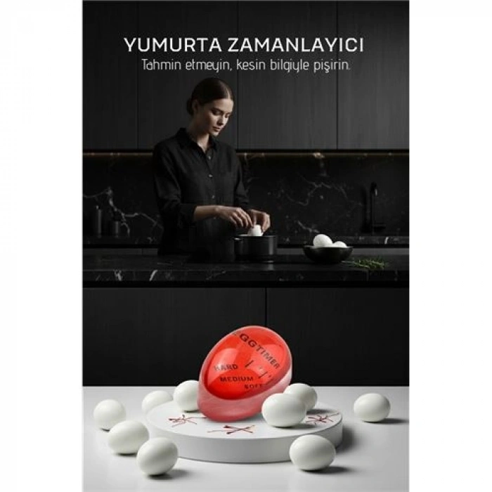 Premium Hassas Isı Sensörlü Yumurta Zamanlayıcı - Profesyonel Mutfak Tipi Mükemmel Pişirme Rehberi  717829