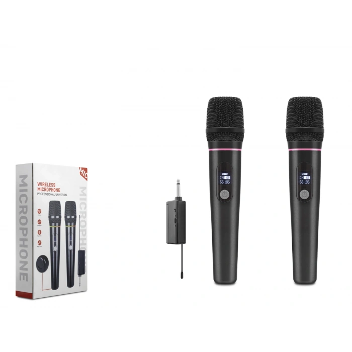 Profesyonel Kablosuz Uhf 2’Li̇ Mi̇krofon Seti̇ - 6.35Mm - Si̇yah HDX2791