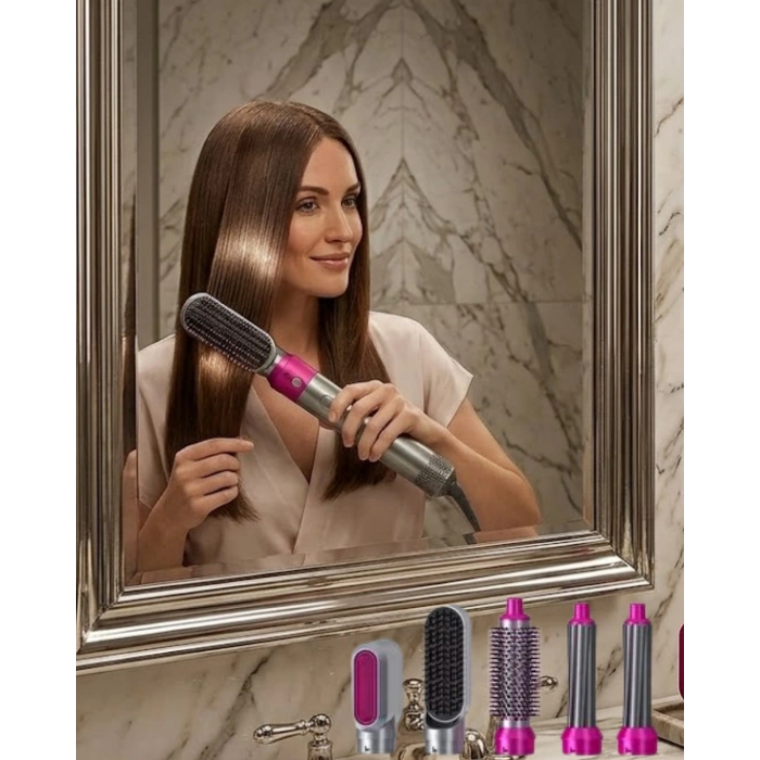 Profesyonel Saç Şekillendirici 5 Fonksiyonlu Fön Düzleştirme Ve Dalga Yapma Seti