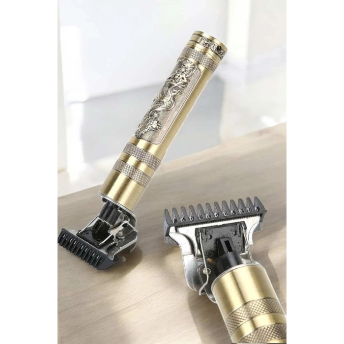 Profesyonel Şarjlı Saç Ve Sakal Şekillendirici Çizik Tıraş Makinesi