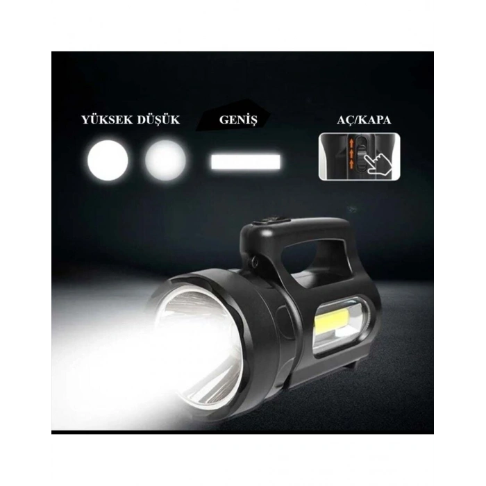 Profesyonel Ultra Güçlü LED El Feneri - Yüksek Performanslı 900 Lümen Aydınlatma