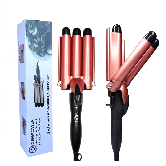 PROF.SERAMİK 3LÜ SU DALGASI SAÇ MAŞASI - ŞEKİLLENDİRİCİ (4887)