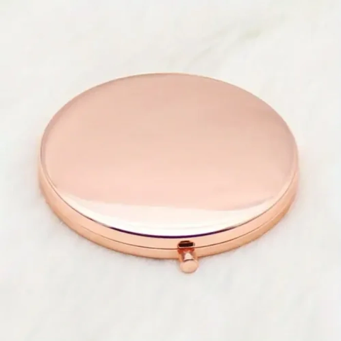 Promosyon Yuvarlak Cep Aynası Rose Renk