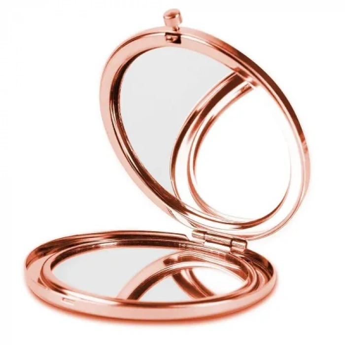 Promosyon Yuvarlak Cep Aynası Rose Renk