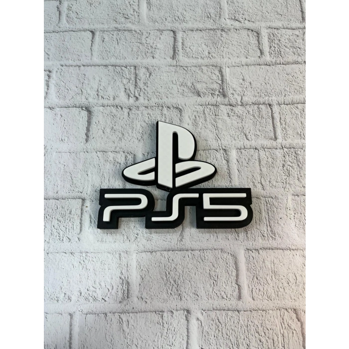 Ps5 Logo Dekoratif Duvar Süsü Oyun Odası Ve Salon Uyumu