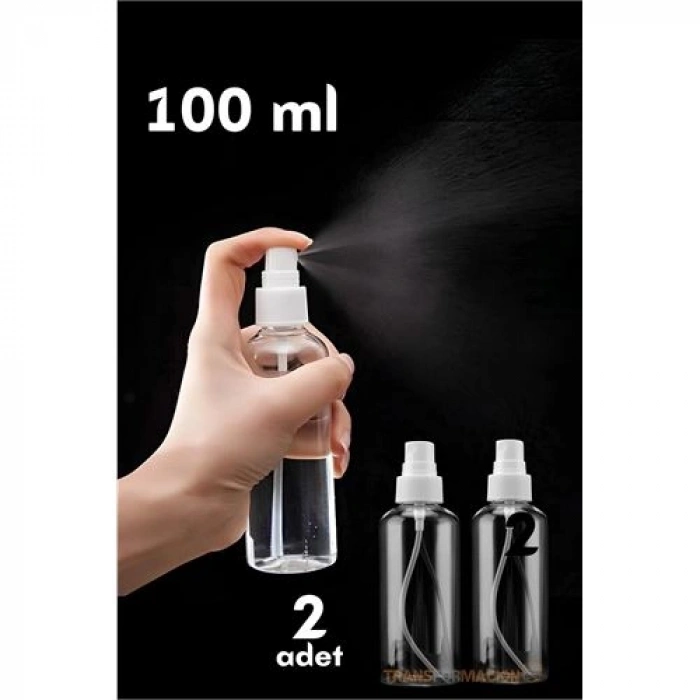 Püskürtücü Boş Sprey Şişe 100 Ml 2 Adet