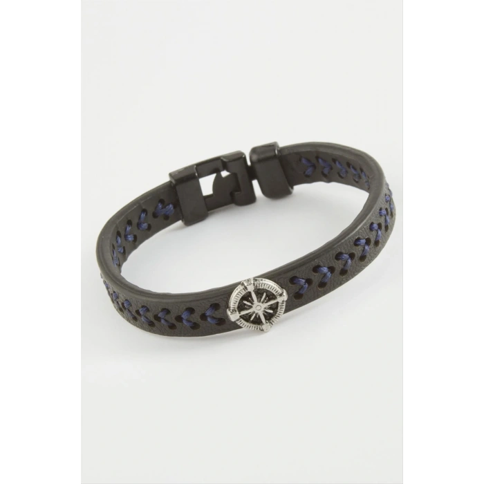 Pusula Kaliteli Suni Deri Bileklik