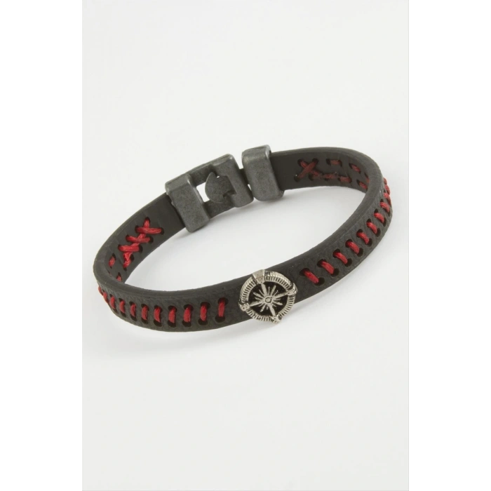 Pusula Kaliteli Suni Deri Bileklik