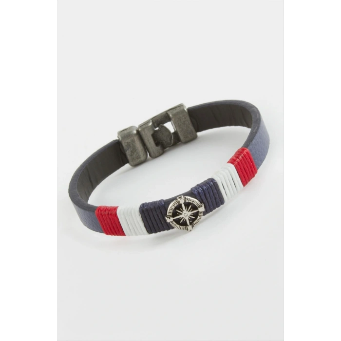 Pusula Kaliteli Suni Deri Bileklik