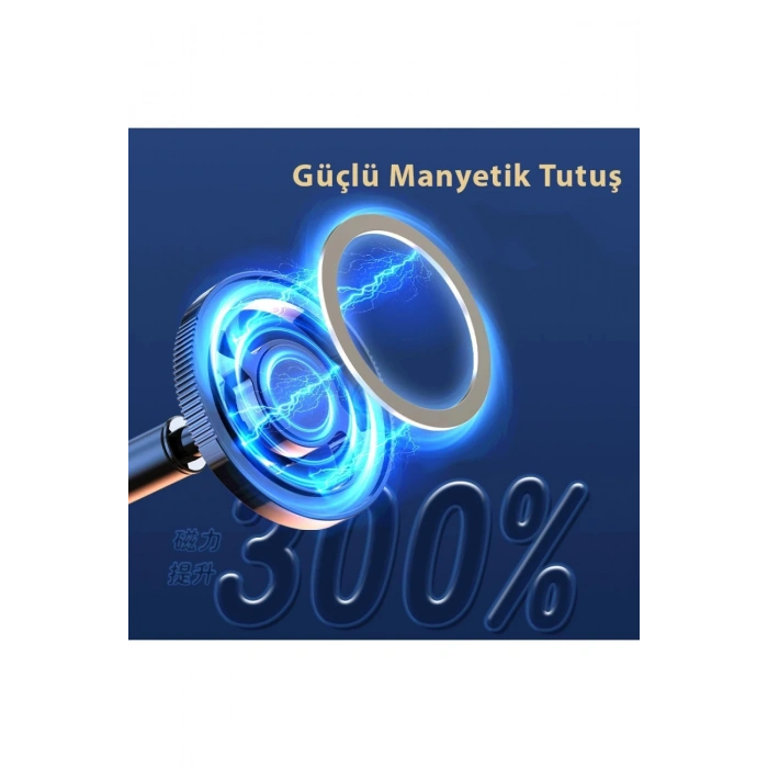 Q38 Ayarlanabilir Yapışkanlı Manyetik Magsafe Araç Tutucu - Siyah