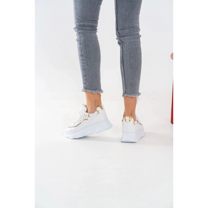 Raissa Beyaz Bağcıklı Spor Ayakkabı