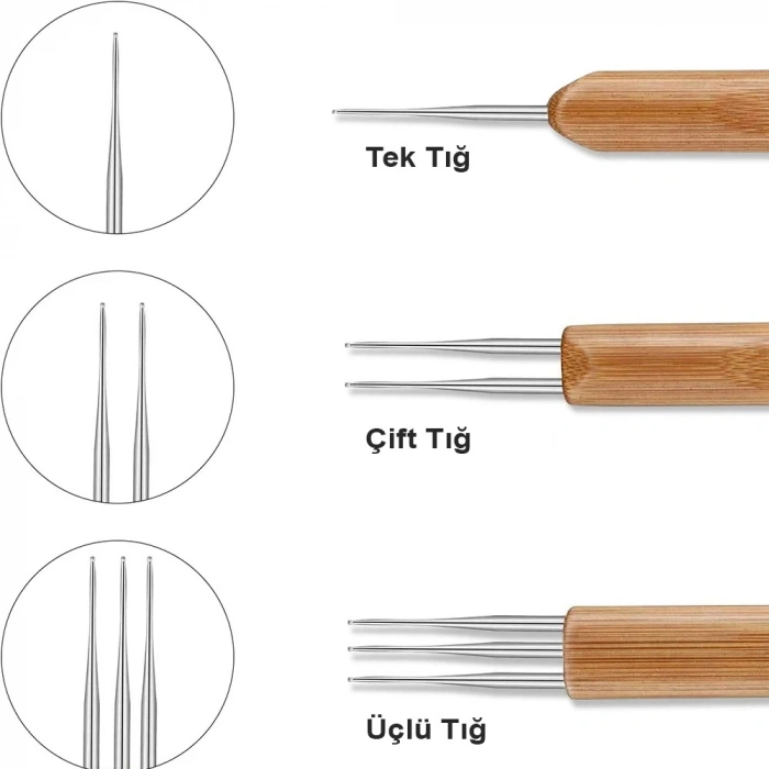 Rasta Tığı Çift Taraflı - 0.75mm