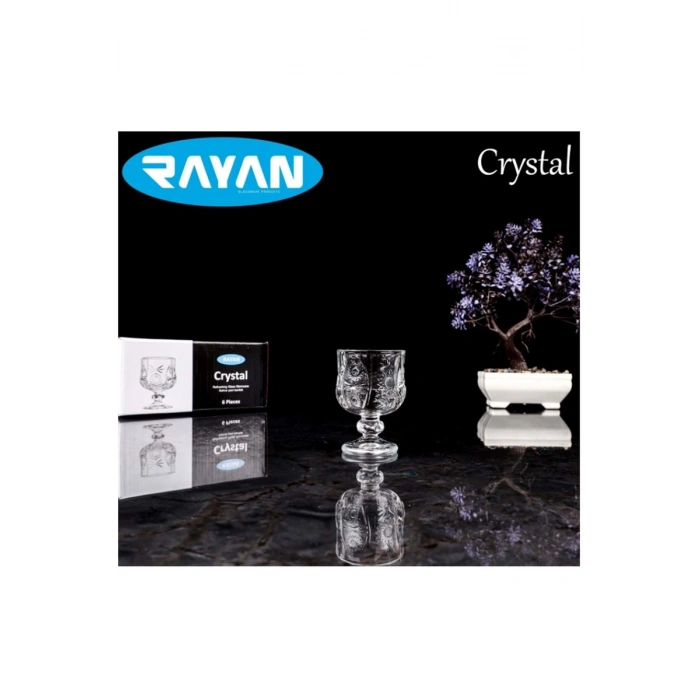 Rayan Crystal 6lı Kahve Yanı Bardak mudanis