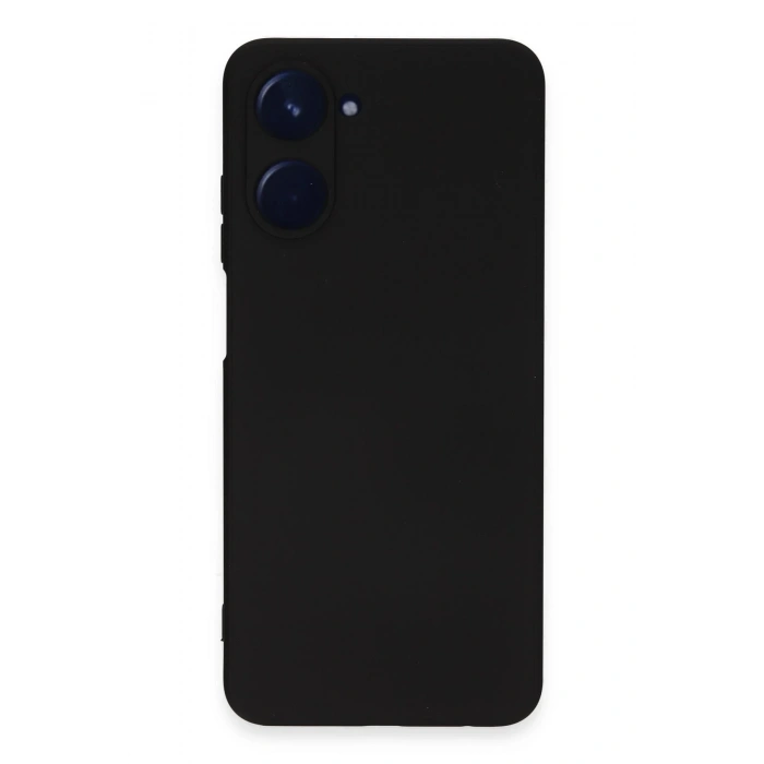Realme 10 4G Kılıf Nano içi Kadife Silikon - Siyah