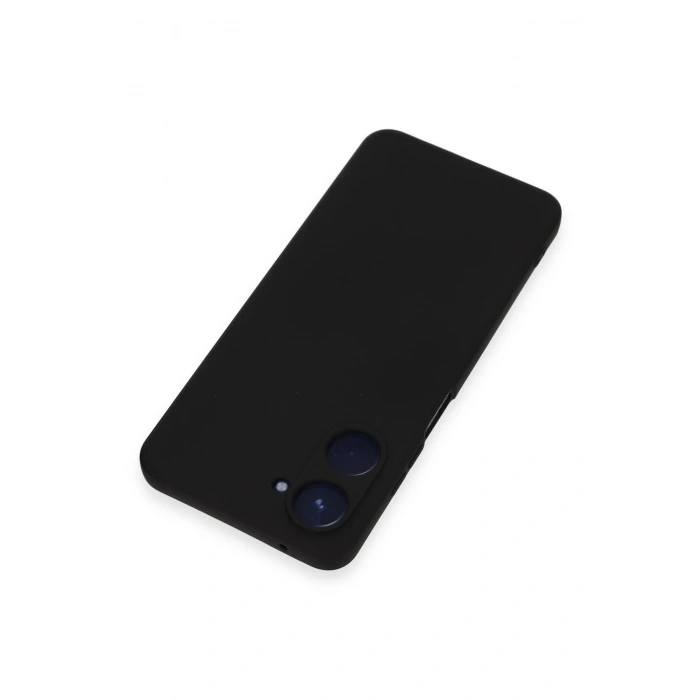Realme 10 4G Kılıf Nano içi Kadife Silikon - Siyah