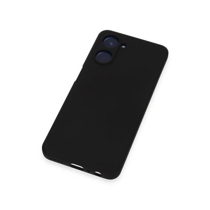 Realme 10 4G Kılıf Nano içi Kadife Silikon - Siyah