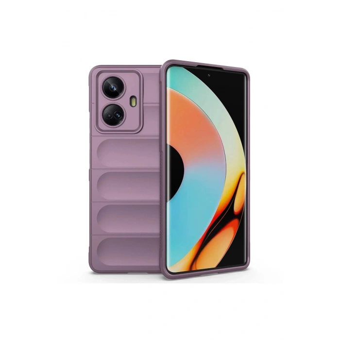 Realme 10 Pro 5G Kılıf Optimum Silikon - Mor