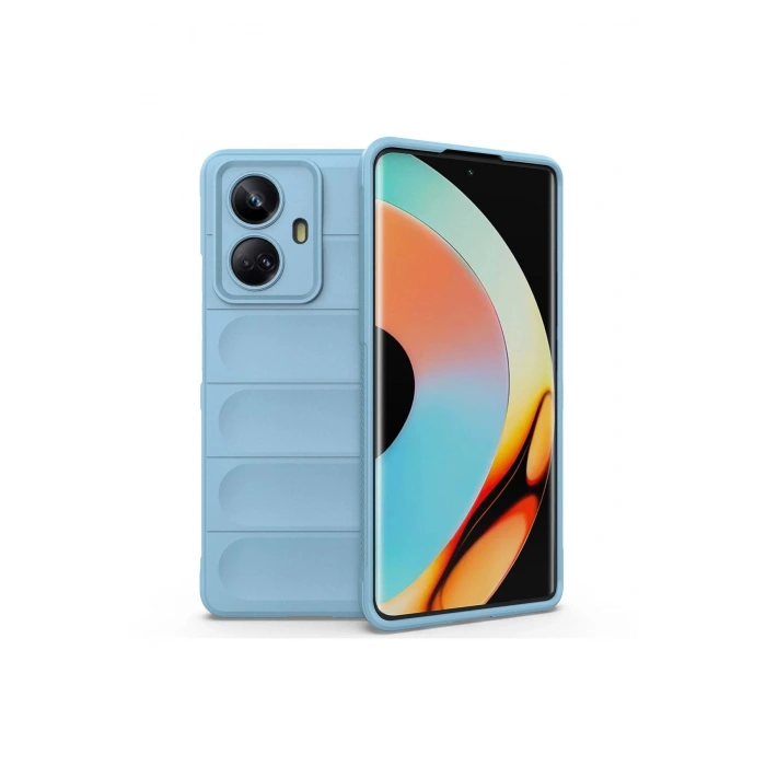 Realme 10 Pro 5G Kılıf Optimum Silikon - Sky Blue